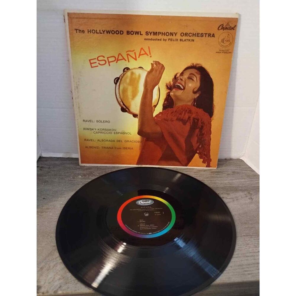Felix Slatkin ESPANA! Capitol P8357 Hollywood Bowl Symphony Orchestra